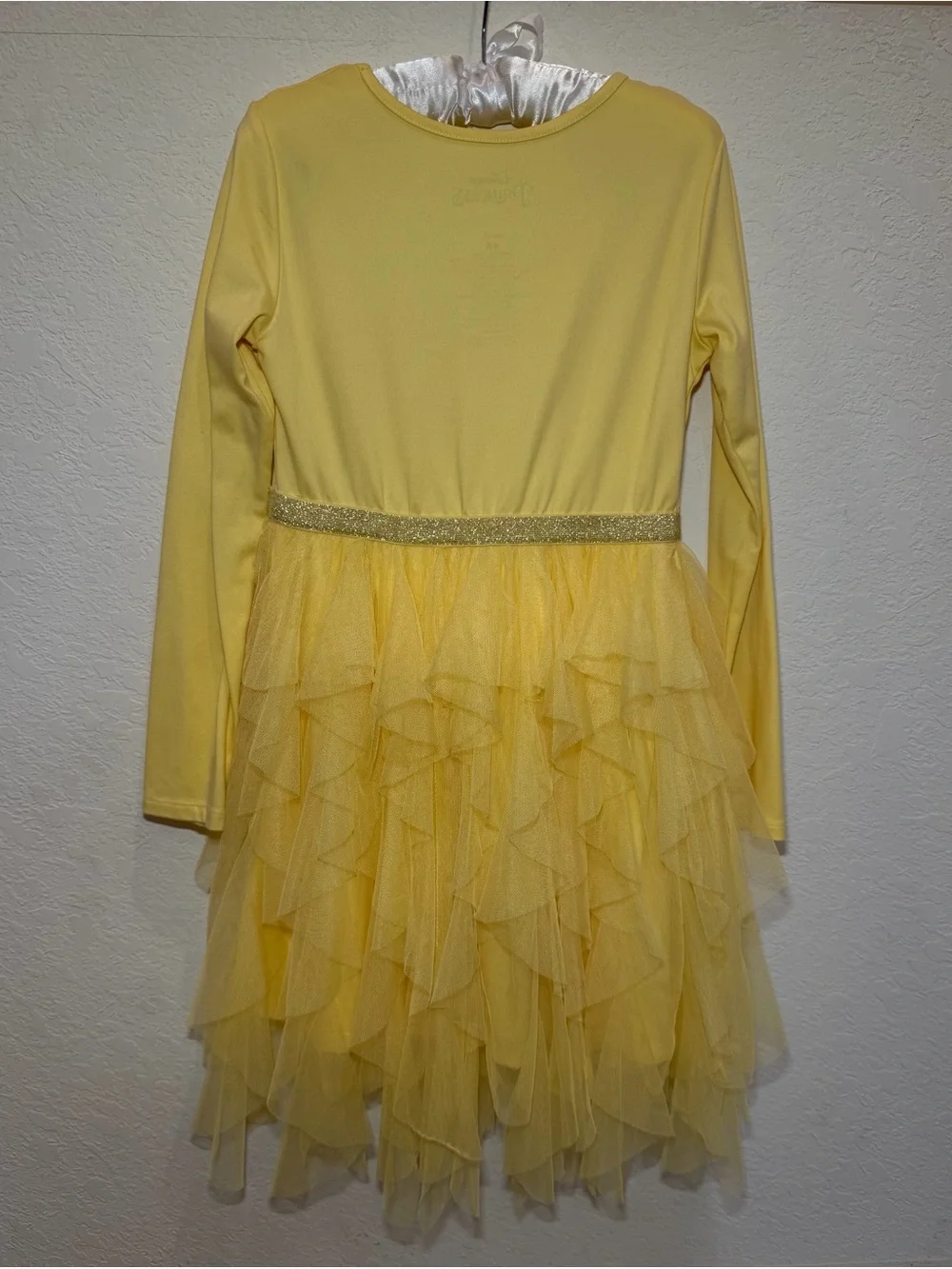 Disney Yellow Belle-Inspired Tulle Princess Dress